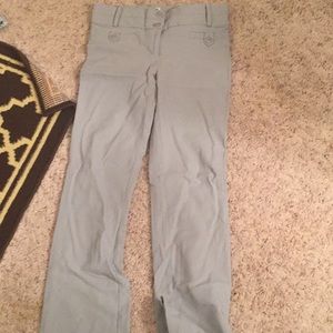 Gray slacks